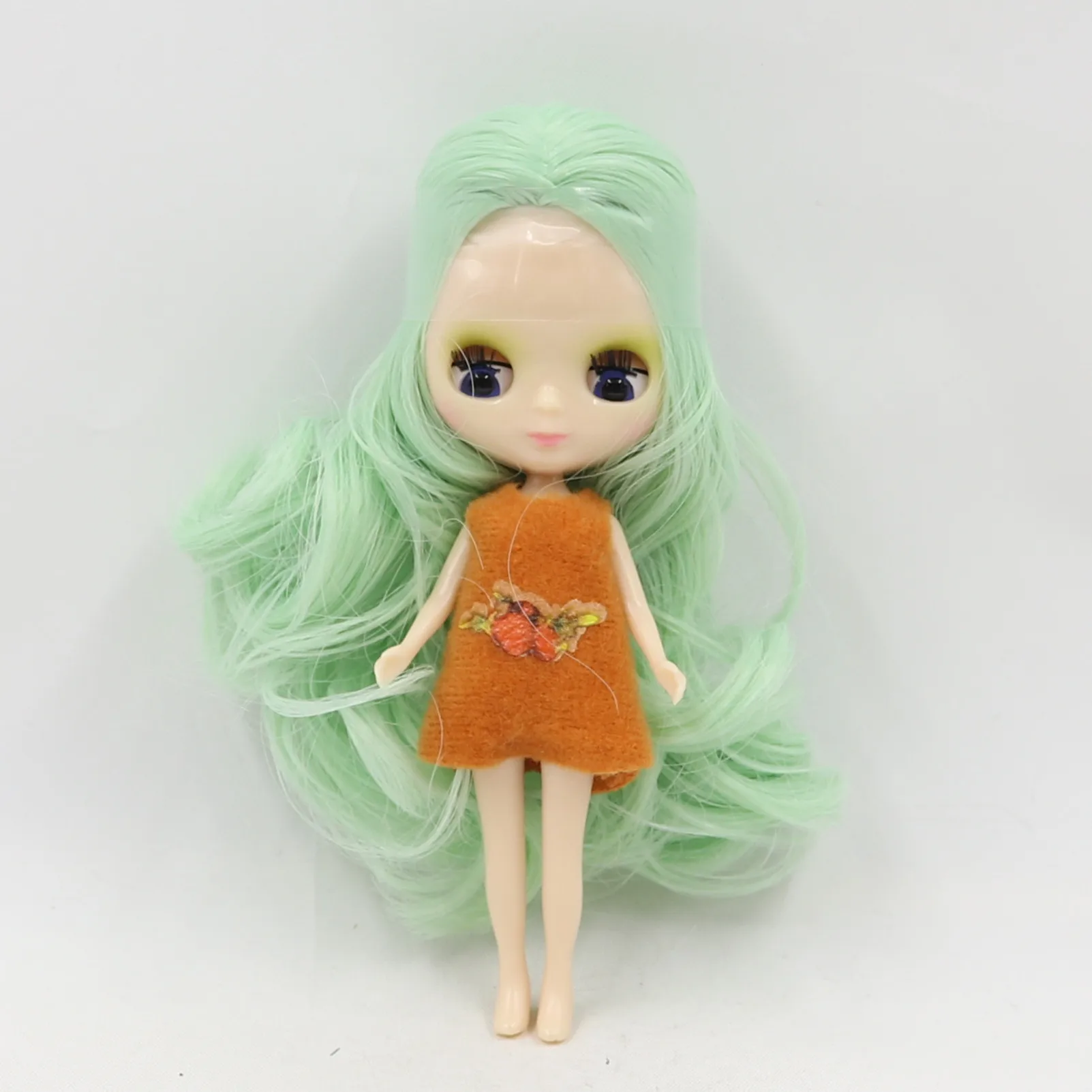 DBS blyth mini doll 10CM BJD normal body doll cute girls gift anime toy random dress