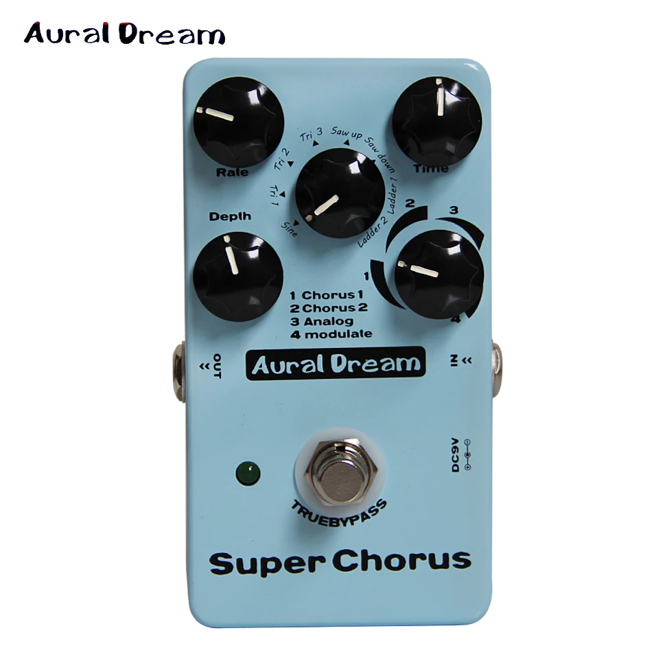 Aural Dream Digital Effect Pedal Super Chorus Five knobs of Digital Chorus  guitar pedal