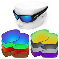 Lentes de repuesto polarizadas antiarañazos OOWLIT para gafas de sol grabadas Oakley Fuel Cell OO9096 de 60 mm
