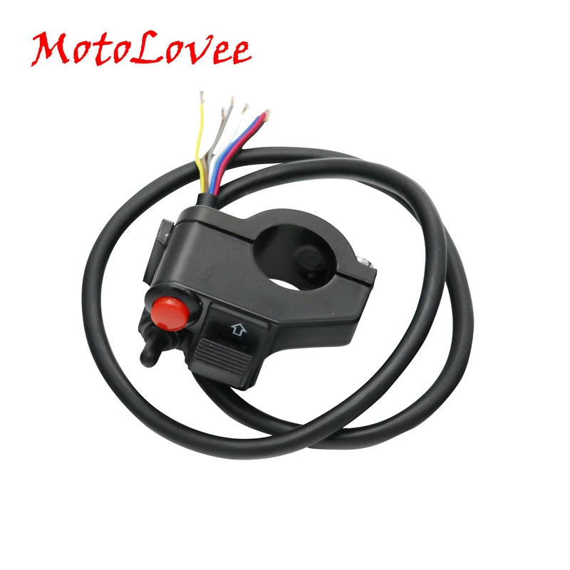 

MotoLovee 22mm Mount Push Button Horn Beam Turn Switch Motorcycle Aluminum Waterproof Handlebar Switch For Honda YAMAHA BMW GS