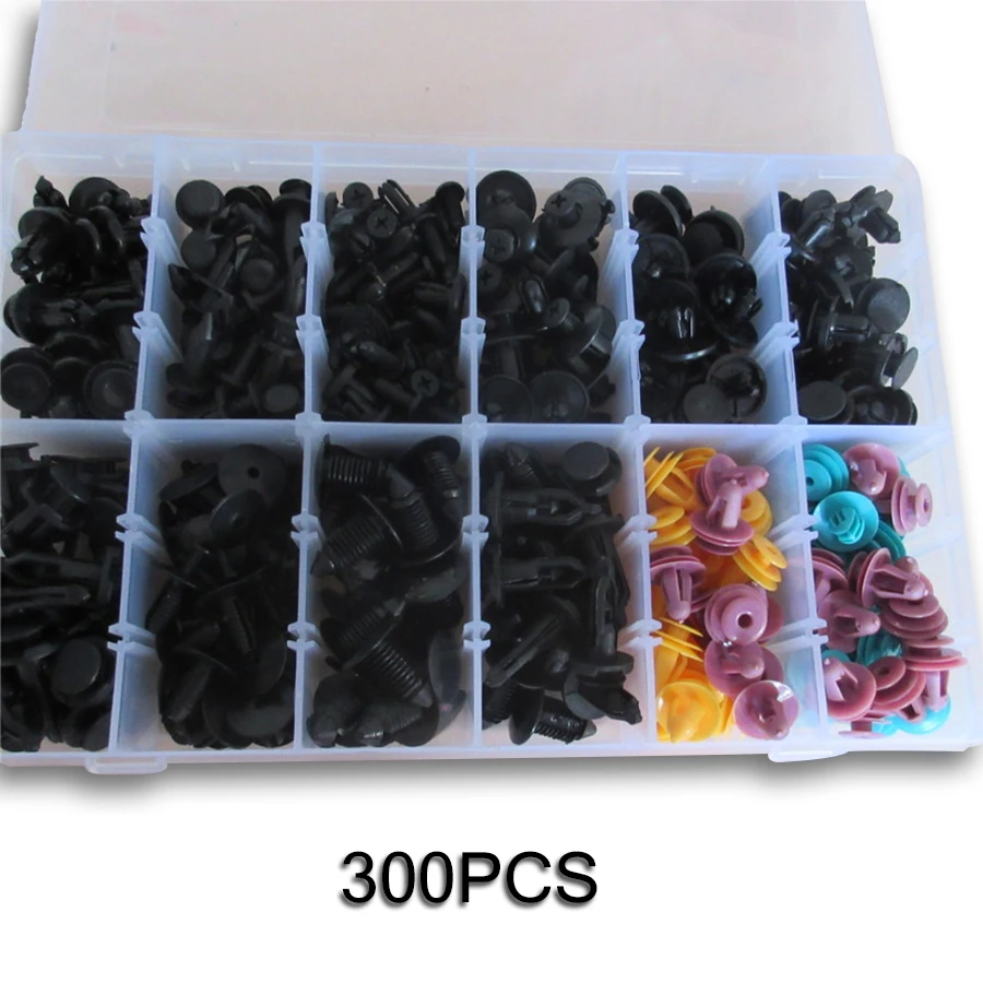 

300PCS Mixed Fasteners Car Door Mudguard Trim Panel Fender Retainer Clip for Nissan Toyota BMW Honda