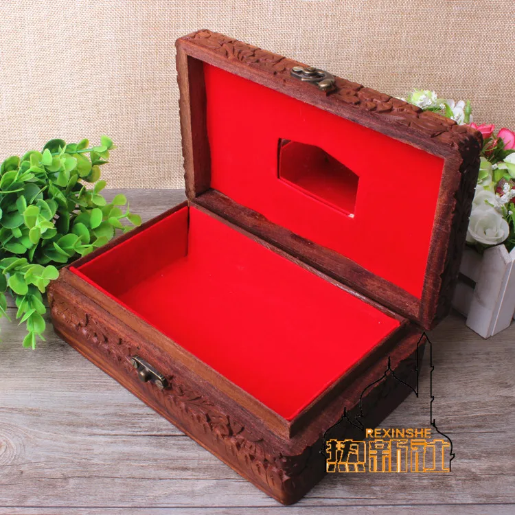 India Pakistan Antique Walnut handmade jewelry box jewelry box stereo whole wood