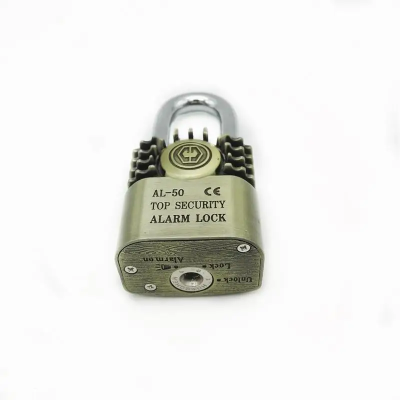 Free Shipping Waterproof Intelligent Alarm PadLock Anti-theft Pry Proof for Warehouse  Shop Motorcycle Lock and Outside Door