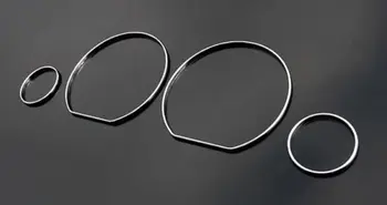 VW 골프 3 MK3 Vento Polo MK4 4-6N용 크롬 속도계 게이지 다이얼 링 베젤/트림