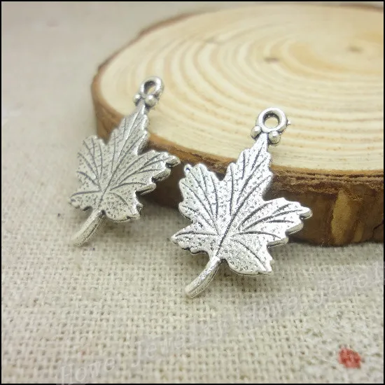 115  pcs Charms Maple Leaf Pendant  Tibetan silver  Zinc Alloy Fit Bracelet Necklace DIY Metal Jewelry Findings