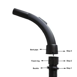 1 Piece 32mm Vacuum Cleaner Hose Handle Plastic Bent End Curved Filter Nozzle for Vacuum Cleaner Hoses Spare Part