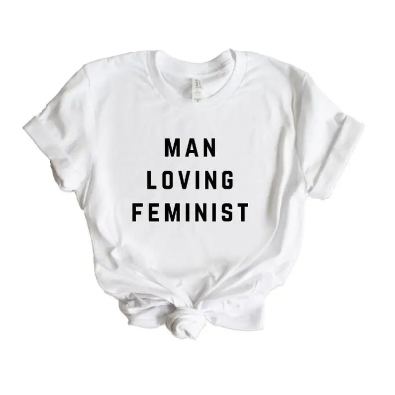 Skuggnas Man Loving Feminist  Tumblr T-Shirt  Equality Aesthetic Clothing Femme T-Shirt Feminist Shirt Women right t shirts