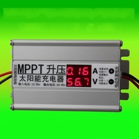 LED Display 10A MPPT Solar Panel cells Charger Controller booster 12-55V Step up 24-85v Battery charging voltage Regulator
