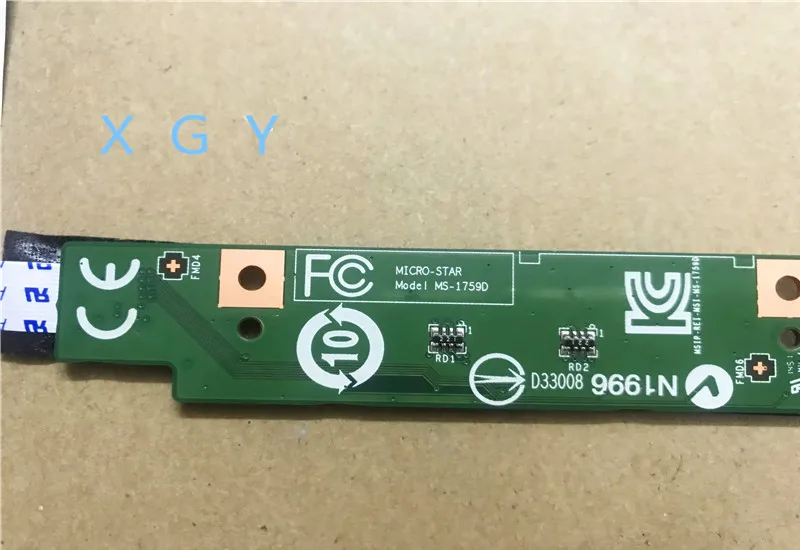 Original FOR MSI GE70 Touch Small Board Key Small Board MS-1759 17.3 LED Board With Cable MS-1759D 100% Test Ok