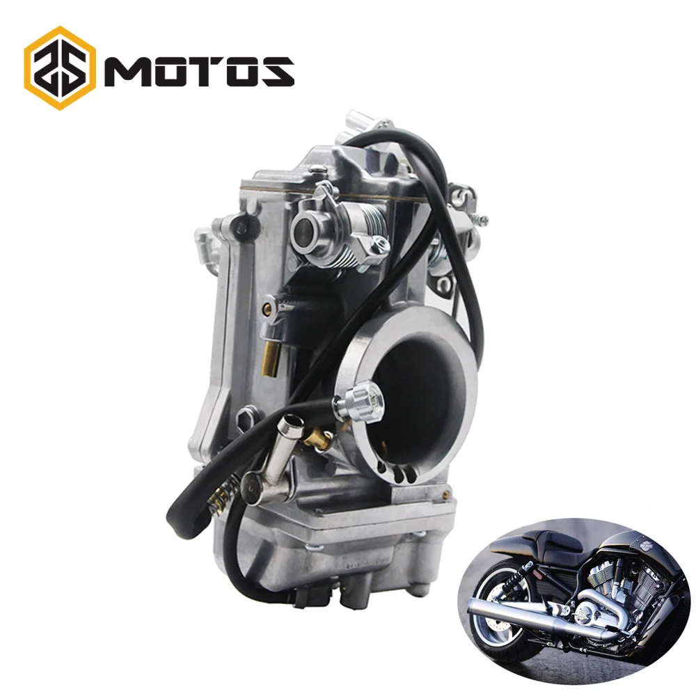 ZS MOTOS Motorcycle Carburetor For Mikuni Type HSR TM42 42mm HSR45 45mm HSR48 48mm Harley EVO Evolution Pump Performance