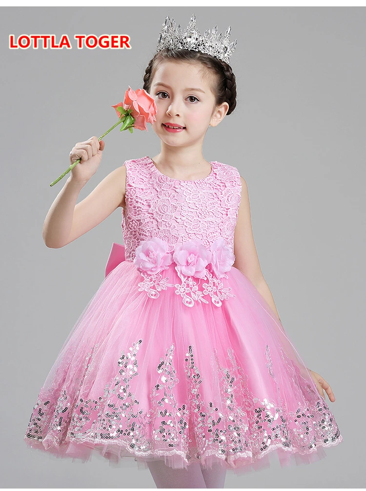 2017 Summer Girls Dress Children's Clothing Party Princess Baby Kids Girls Clothing Wedding Dresses Prom Dress Teen Costume