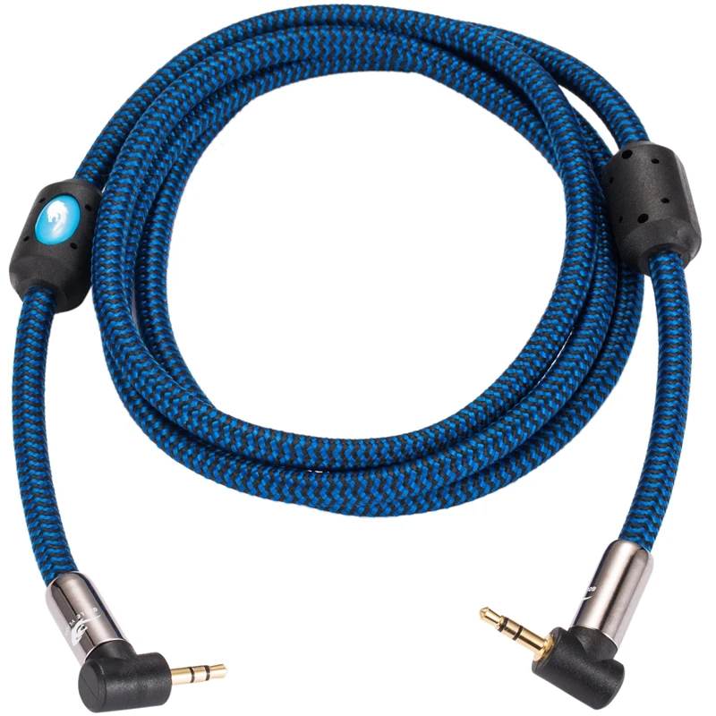 Premium 3.5mm AUX Cable for Mobile PC Headphone MP3 Car Angled Mini Jack 3.5 Male to 3.5 Male Audio Cable Gold Plating 1M 3M 5M