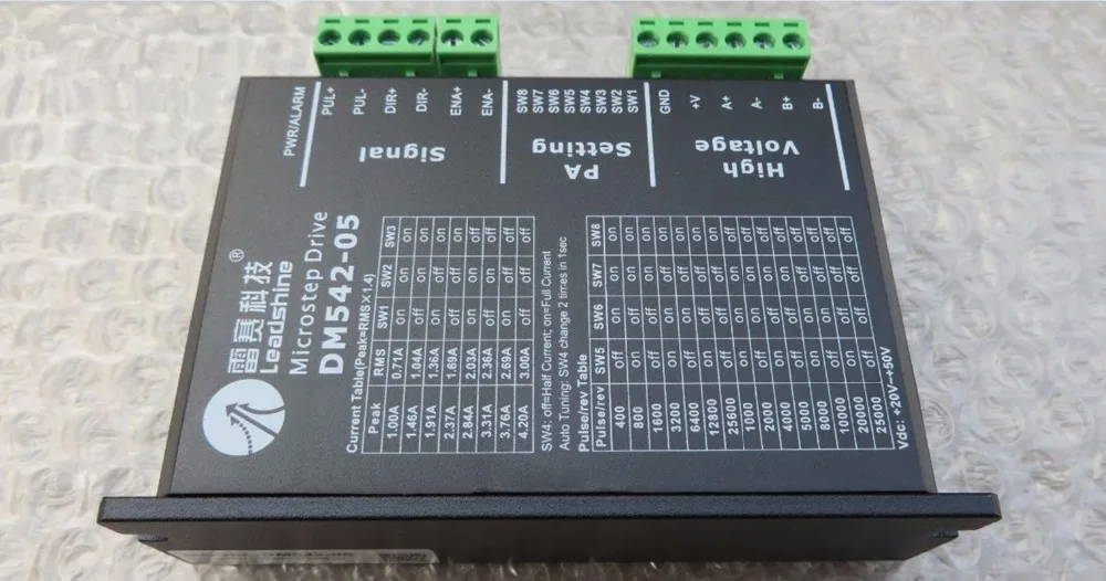 DM542-05 update M542-05 Leadshine NEMA17 NEMA23 2phase stepper motor driver 36VDC 4.2A CNC Router