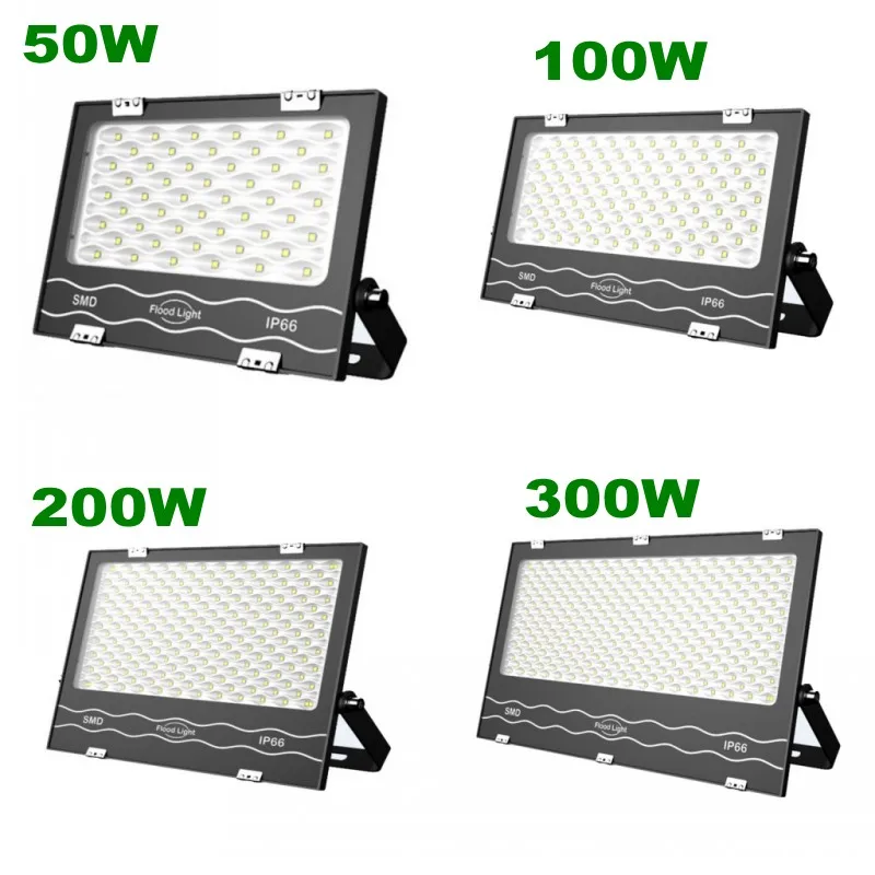 

220V 50W 100W 200W 300W 400W Bouwlamp Led Flood Light IP65 for Construction Parking Indoor/Outdoor Decor Led Projectors Lights