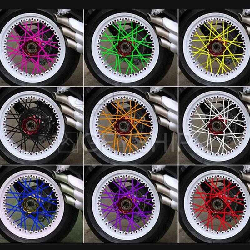 Motorcycle Motorcross Pit Dirt Bike Enduro Off Road Rim Wheel Spoke Skins For Yamaha For Ducati For KTM For Suzuki For Honda