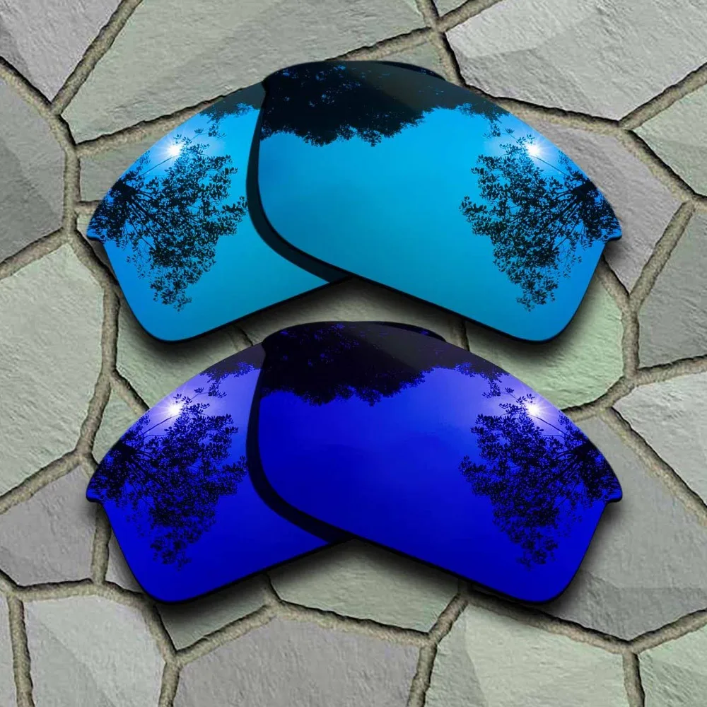 Sky Blue&Violet Blue Sunglasses Polarized Replacement Lenses for Oakley Bottle Rocket