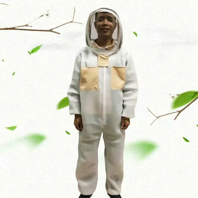 Beekeeping tools anti-bee clothing export quality cotton extra thick anti-bee clothing one-piece space suit bee clothing