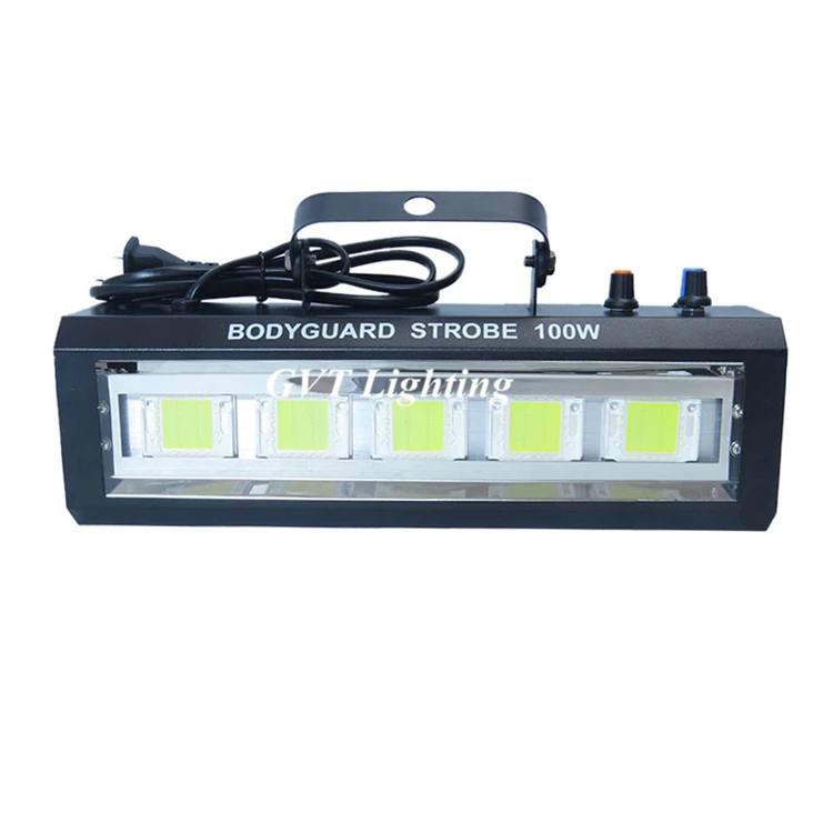 Hot sell Auto Sound Control 100W Led White Strobe Light for DJ Discos Home Family Party Bar Stage Music Show stroboscope