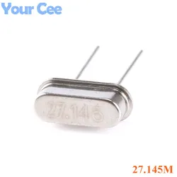 10pcs 27.145MHz 27.145M Hz 27.145 MHz Quartz Passive Crystal Oscillator Resonator HC-49S Through Holes DIY Kit Parts