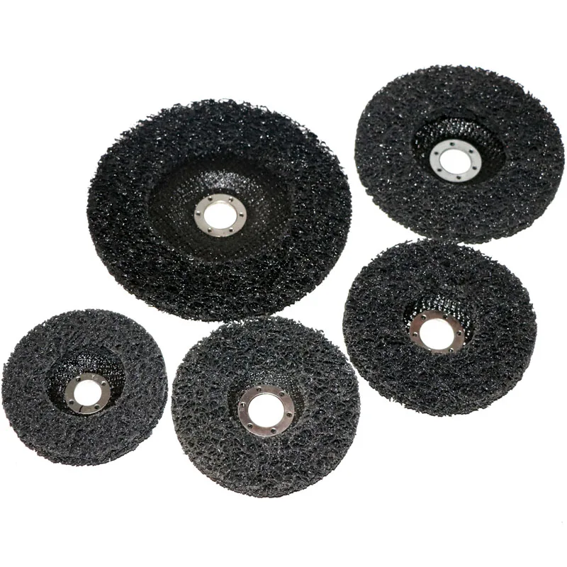 

1pc 4.5" 4 inch 5" 7" Poly Strip Disc Wheel Paint Rust Removal Clean Remove For Angle Grinder 115x22mm