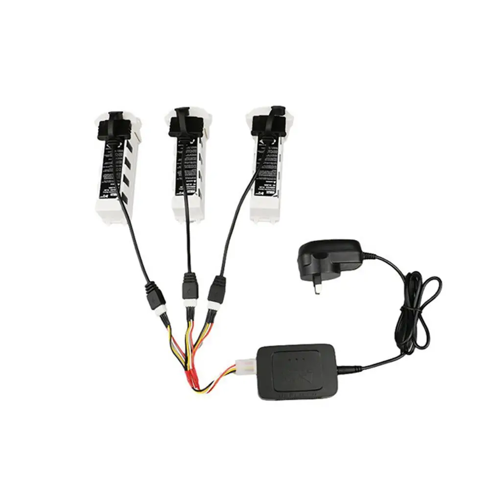 3PCS Battery + 3-in-1 Charging Cable + Balance Charger for Hubsan Zino H117S Quadcopter Drone Spare Parts