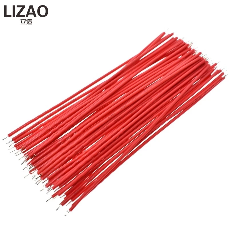 100PCS Tin-Plated Breadboard PCB Solder Cable 24AWG 10CM Fly Jumper Wire Cable Tin Conductor Wires 1007-24AWG Connector Wire