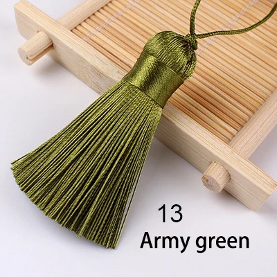 5 Stück/Set 5cm Quasten Hängende Seidenquasten Fransen zum Nähen Zierquasten Schlüsselanhänger DIY Dekorative Vorhang-Accessoires – Detail 12