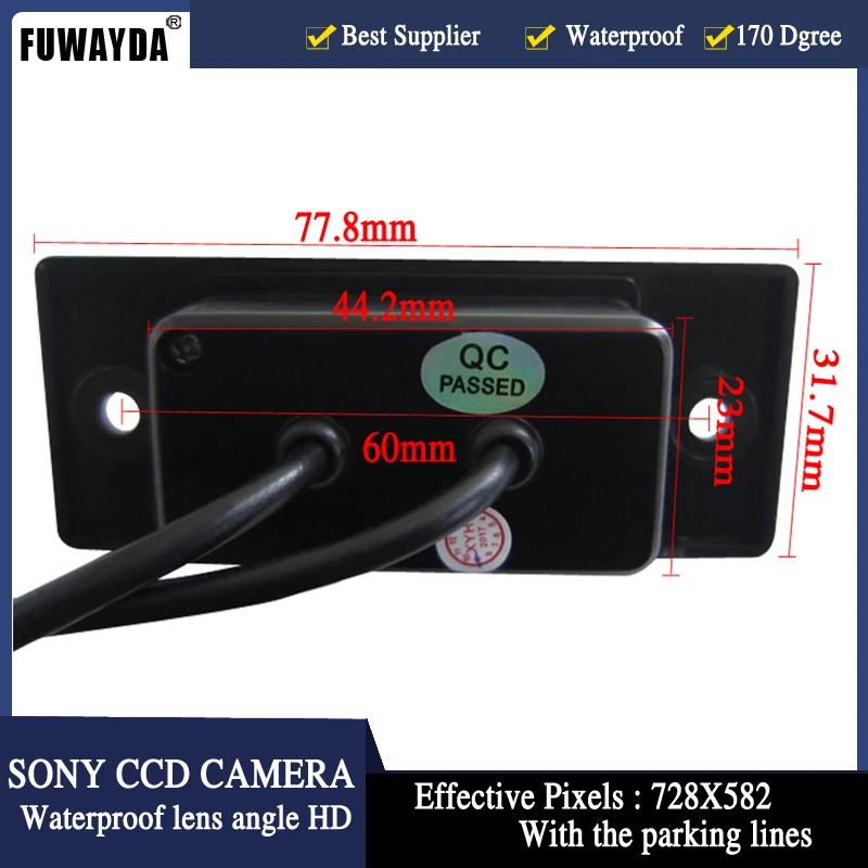 FUWAYDA WIRELESS FOR SONY CCD Car Rear View Mirror Image Camera for VW TIGUAN TOUAREG POLO SANTANA PORSCHE CAYENNE SKODA FABIA