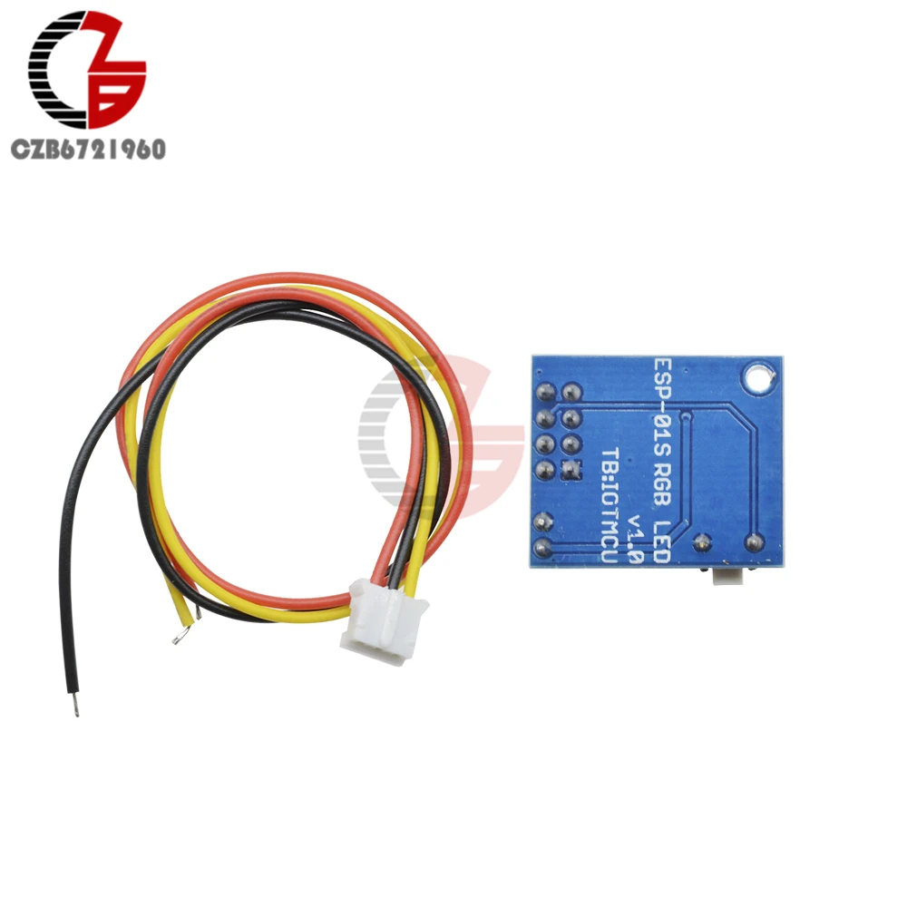 ESP8266 ESP-01 ESP-01S RGB LED Controller Module DIY DC 3.7V-5V 5V for Arduino IDE WS2812 Light Bar / Ring Smart Electronic