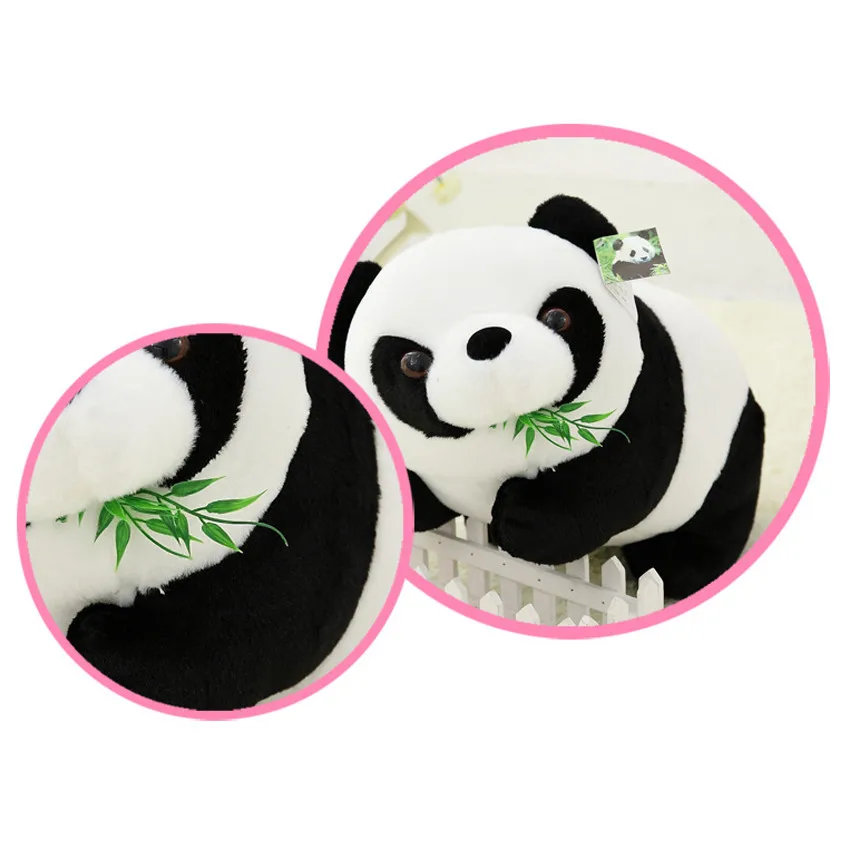 1pc 25CM siedzi matka i dziecko Panda pluszowa zabawki nadziewane Panda Kawaii lalki miękkie poduszki dla dzieci zabawki prezent na boże narodzenie