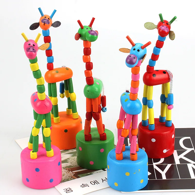 

Montessori Toys Educational Wooden Toys for Children Early Learning Exercise Baby Fingers Flexible Materials Giraffe 1 Pcs