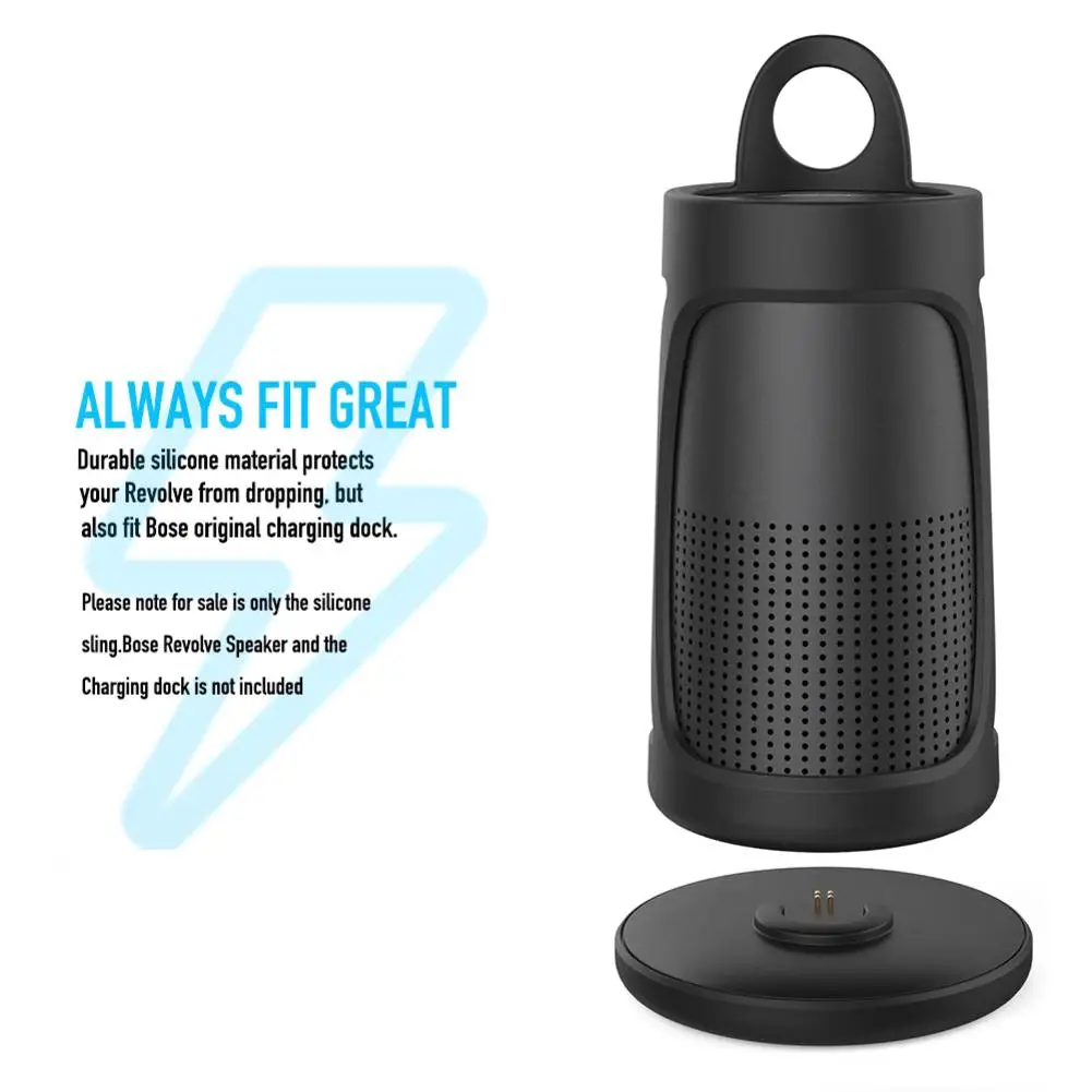Caso de silicone capa protetora para bose soundlink revolve protetor hosuing capa sem fio bluetooth alto-falante acessórios escudo