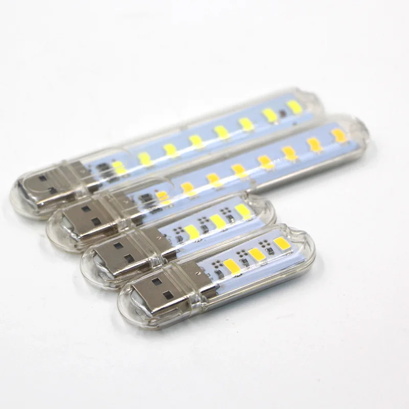 

USB LED Book Lights 3LEDs 8LEDs SMD 5630 5730 LED Bulb 5V Power Input White 5000-6500K Warm White 3000-3500K USB Night light