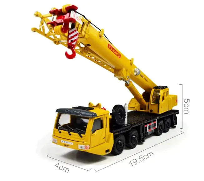 1:55 alloy Inertial truck, truck crane high simulation model, metal casting, can slide puzzle toys, free shipping