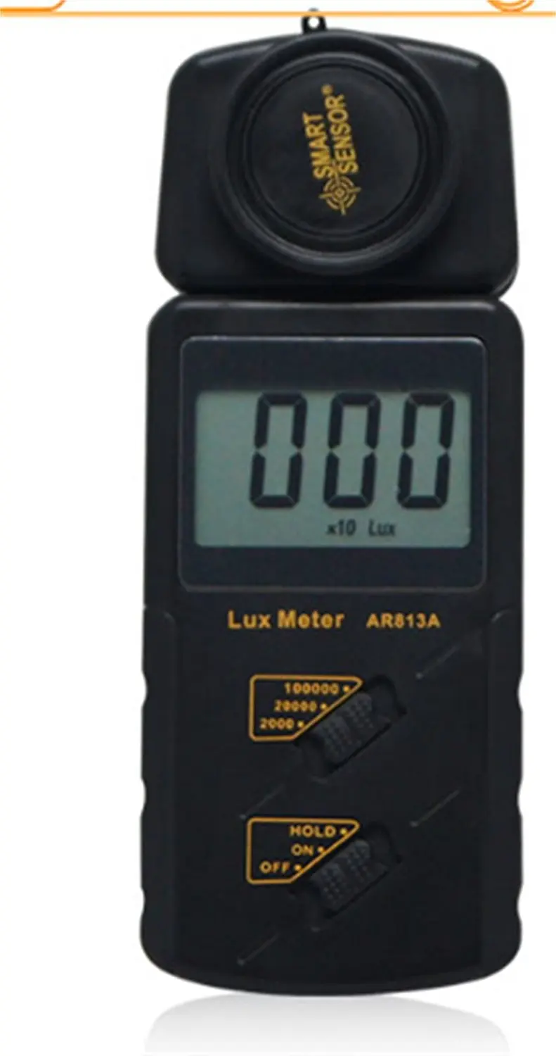 SMART SENSOR AR813A Handheld Large LCD Screen Electronic Digital Lux Meter Measuring Range: 1~100.000lux