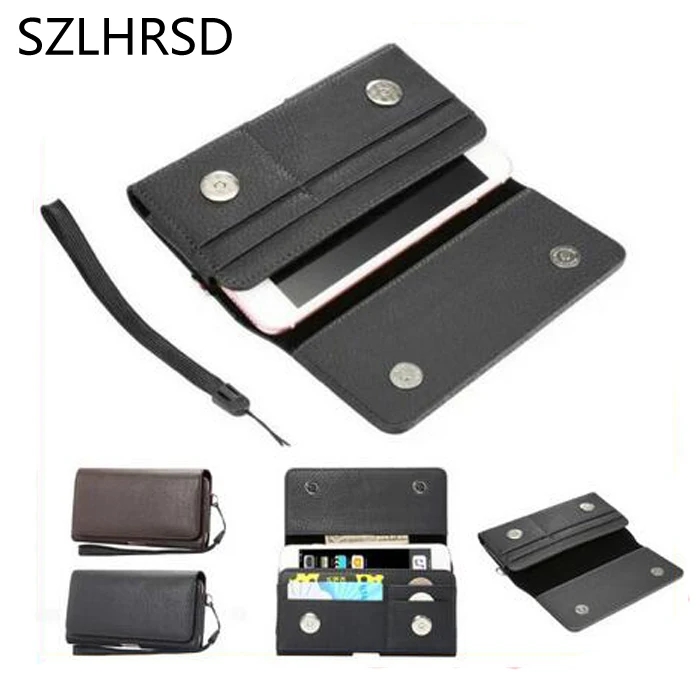 SZLHRSD Holster Case For Nokia 5.1 Plus Cover Men Belt Clip Leather Pouch Waist Bag Phone Cover For Moto E5 Cruise/E5 Supra