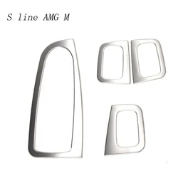 Car styling window lift button switch panel cover Stickers trim For Mercedes Benz C Class W205 GLC X253 Auto Accessories LHD RHD