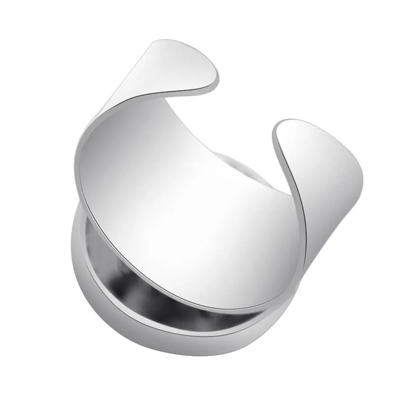 New JZ0031 Simple Silver plated Wide snap rings fit 18MM snap buttons DIY fittings wholesale