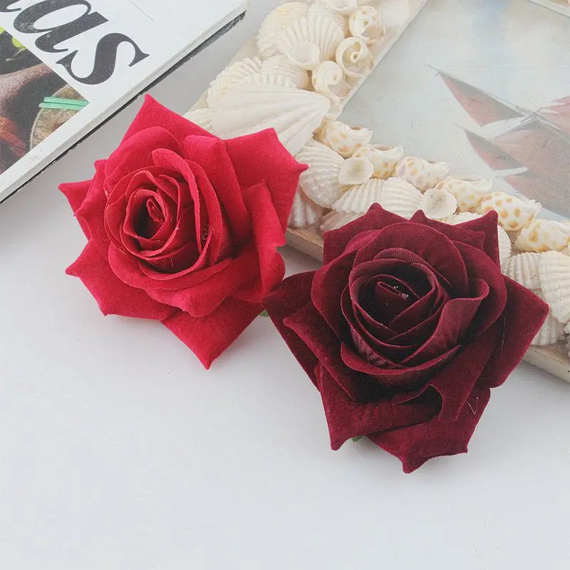 Highgrade Cloth Flower Hair Accessories  Bride Rose Floral Hair Clips DIY Bride Headdress Women‘s ’Brooch Wedding Flores Hairpin