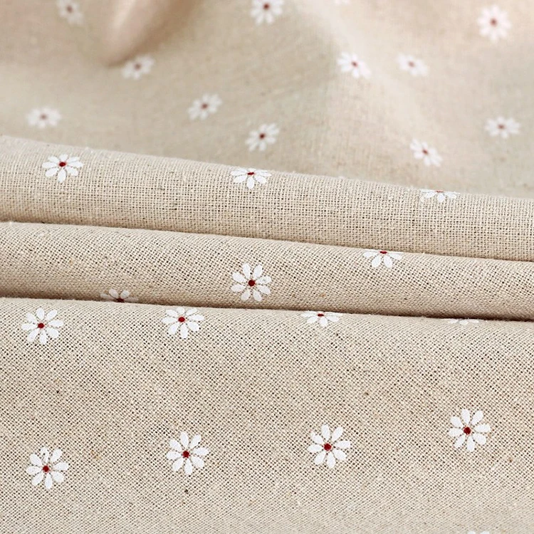 Daisy Flower Pattern Tablecloth Hot Sale Linen Cotton Table Cloth Lace Edge Rectangular Table Cloth Home Wedding Party Decor