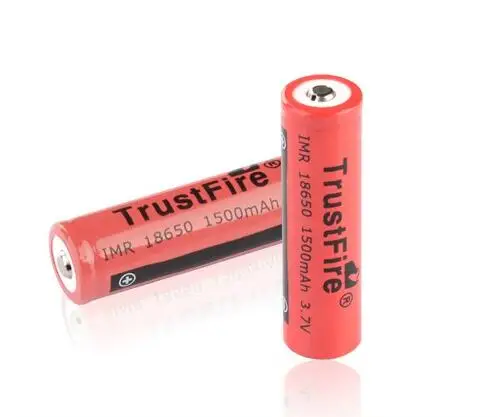 

10pcs/lot TrustFire IMR 18650 1500mah 3.7V Rechargeable Battery Lithium Batteries For electronic cigarettes LED Flashlights