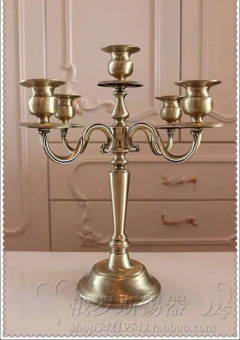 

Antique Bronze 3 or 5 Arm Candelabra, Metal Candle Holders, Decorative Candle Lanterns, Vintage Candelesticks for Home Decor
