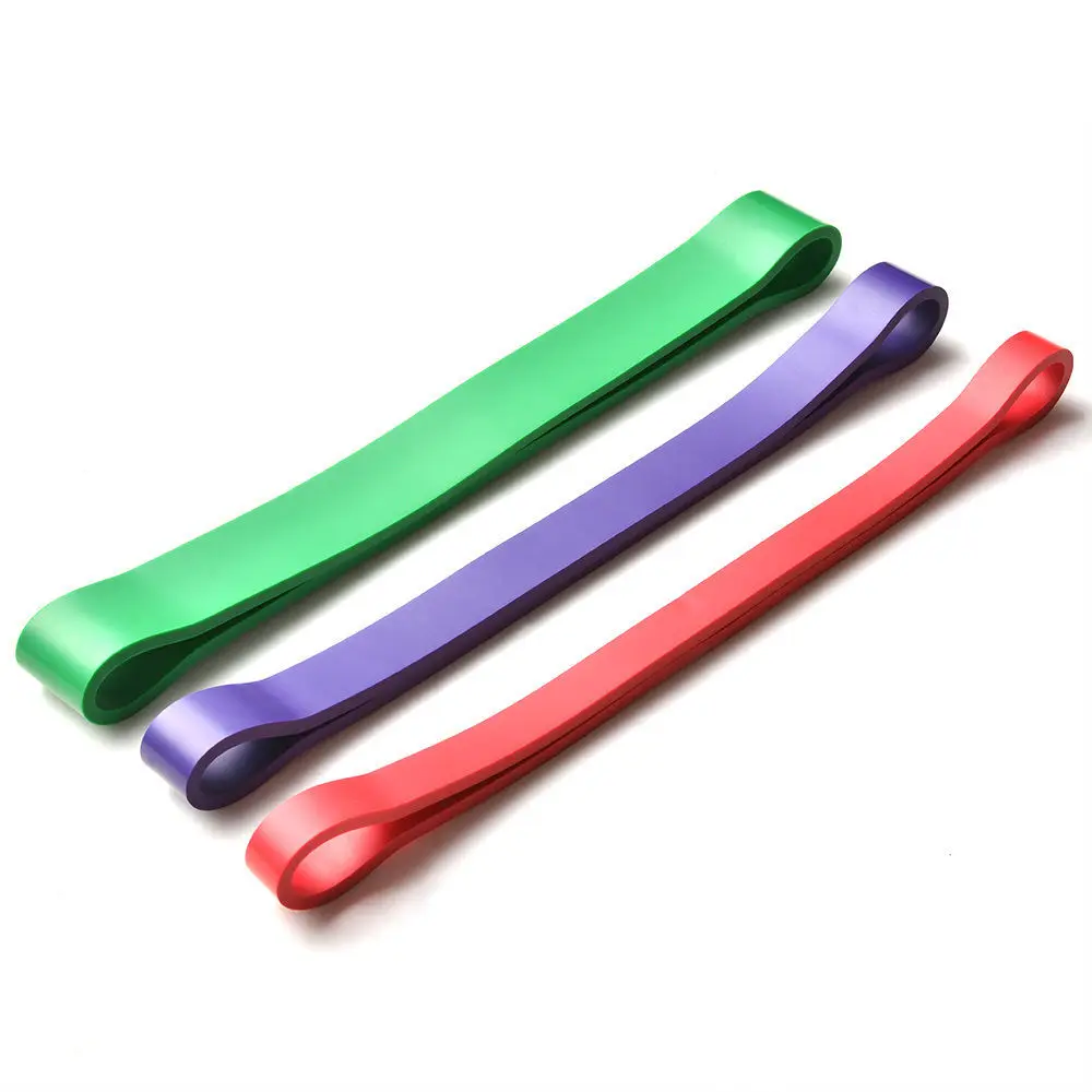 Rubber Resistance Bands Loop Set 3 Level Thick Heavy Crossfit Athletic Power Training Yoga Bands Workout Exercises Equipment