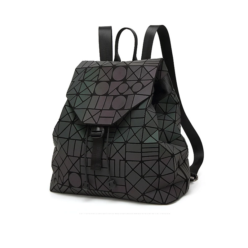 Luminous Women Backpack Female Geometric Sequins school backpacks for girls teenagers Bagpack backpack schoolbag Holographic