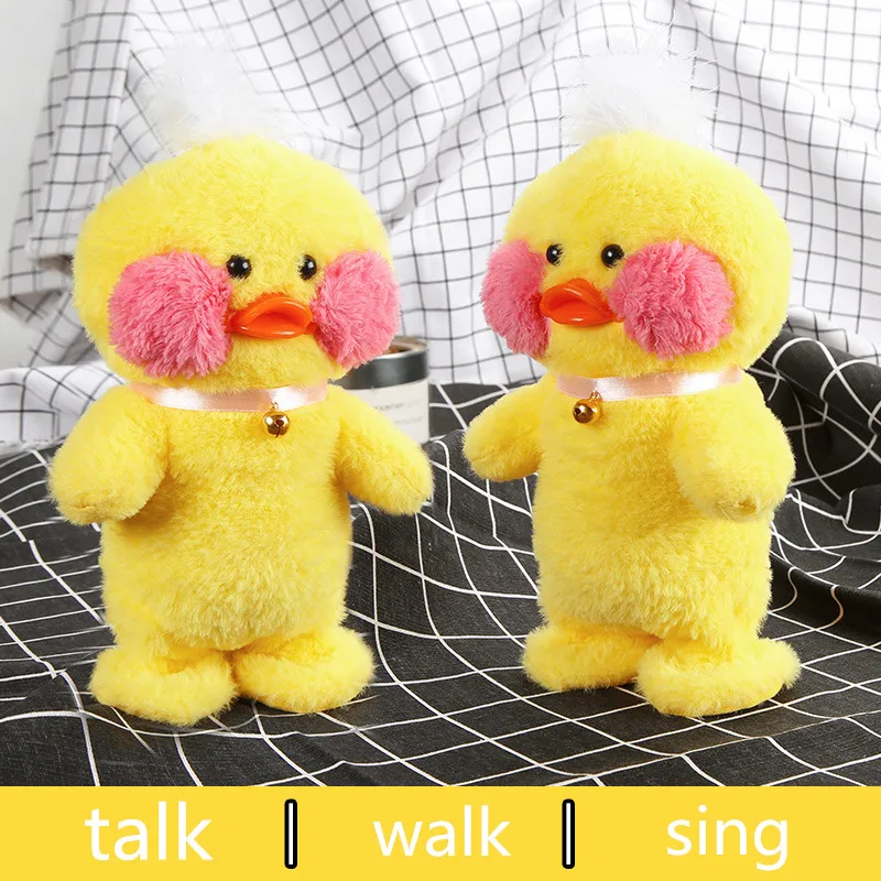 Electric Plush Toys Newborn Children's Birthday Gifts The Electric Talking Yellow Duck Toys Electronic Interactive Toy A007