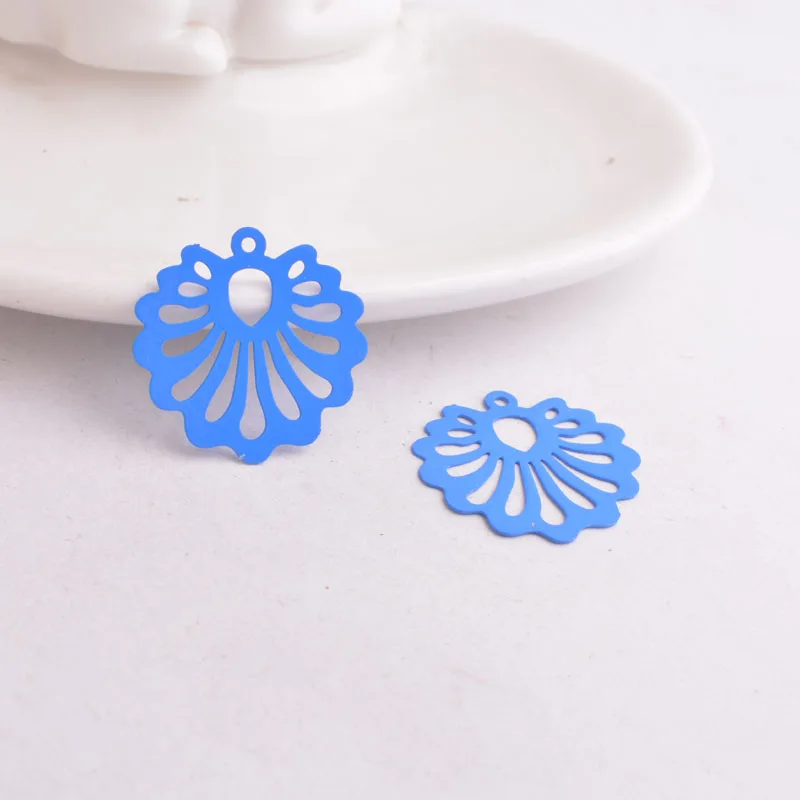 50 Stück AC9665 24*25mm Hohle Blumenanhänger – Detail 7