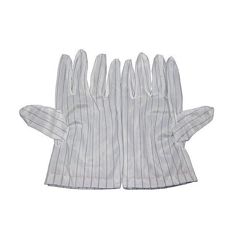 High Stretch Gloves ESD BGA Repairing Soldering Working Antiskid Anti-static Anti-skid White Gloves New Polyester Glove