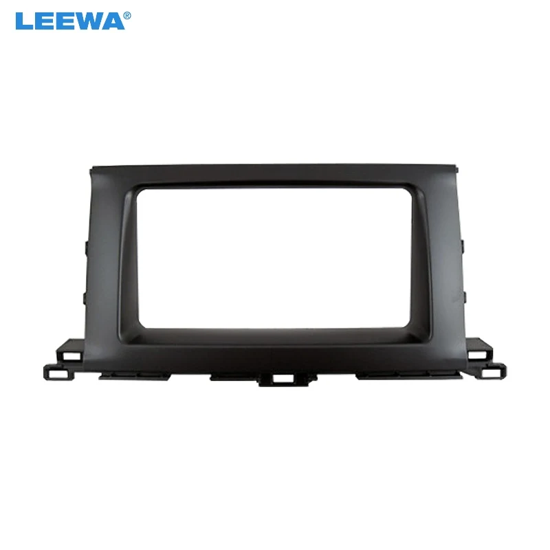 

LEEWA Car Radio Audio Fascia Panel Frame Adaptor For TOYOTA Highlander Kluger 2DIN Stereo Plate Dash Refitting Kit #CA4874