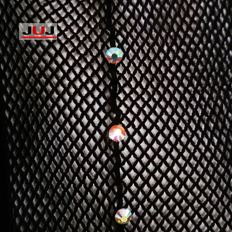 Strass Latin Strumpfhose Frauen profession elle Netz strumpfhose Ballsaal & Latin Dance Hartgarn elastische Strümpfe Back Line Strumpfhosen – Detail 5