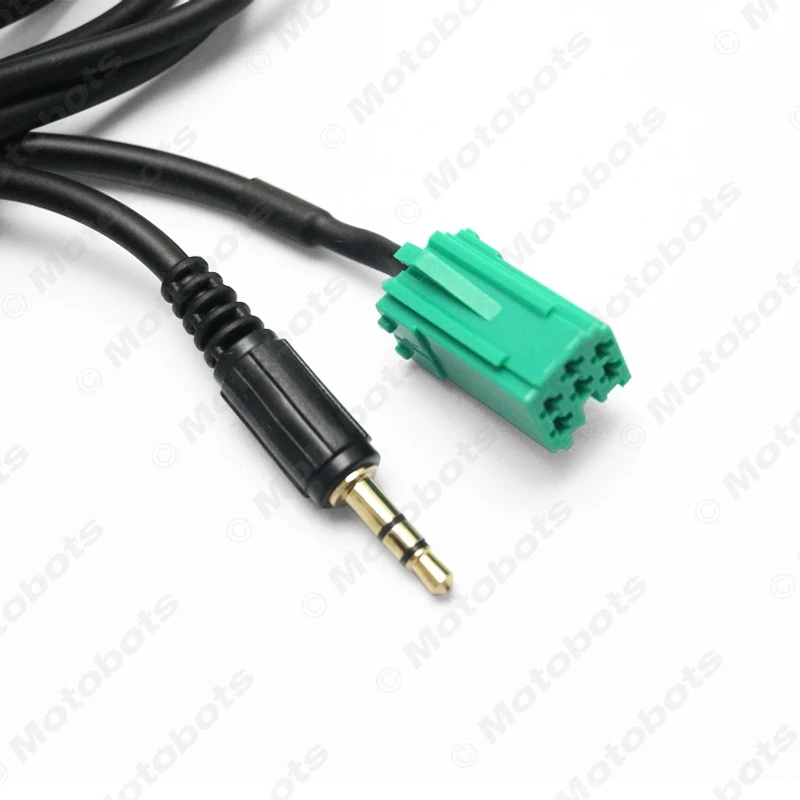 FEELDO 1Pc Car Aux-In Input 3.5mm Adapter For Renault/Clio/Megane/Laguna MP3/iPod/iPhone Interface Cable #AM2779